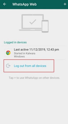 Inicio de sesión de WhatsApp Web