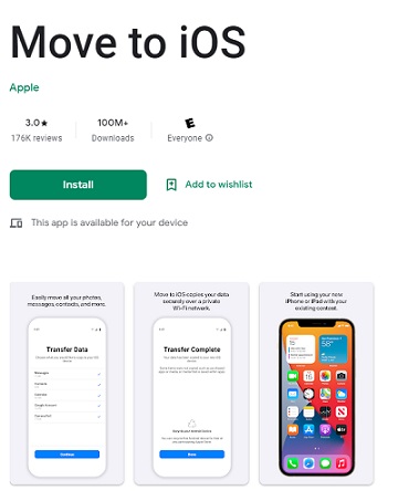 Muévete de Android a iPhone 16 a través de mudarse a iOS