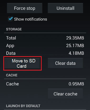 Mueva las aplicaciones a la tarjeta SD cuando la memoria interna de Android se llena