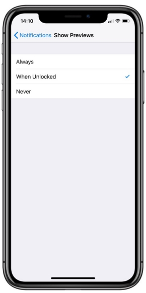 Solo use las notificaciones que necesita 