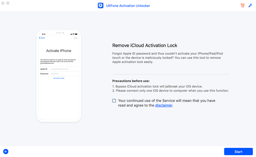 Comience a eliminar el bloqueo de activación de iCloud