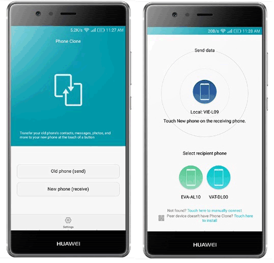 aplicación de transferencia de teléfono