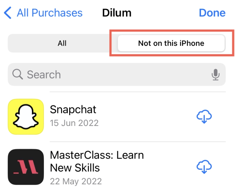 Reinstalar la aplicación desde App Store