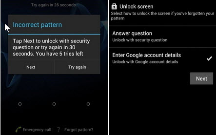 Cómo desbloquear el bloqueo de patrones en Motorola sin restablecer los datos a través del patrón Olvidado