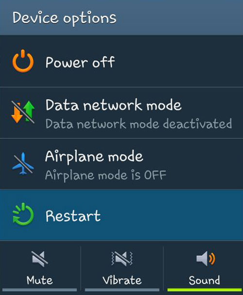 reiniciar el teléfono Android