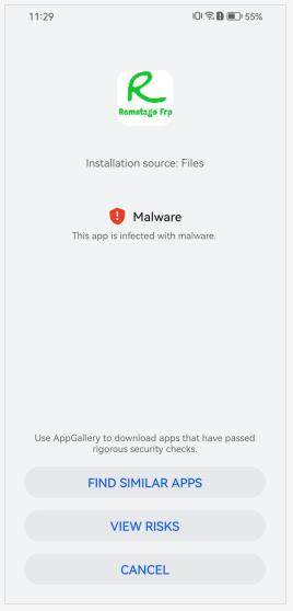 Romstage apk malware