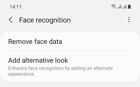 Retire el reconocimiento de la cara de Samsung cuando no funciona