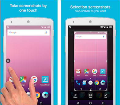 Aplicación de captura de pantalla de Android
