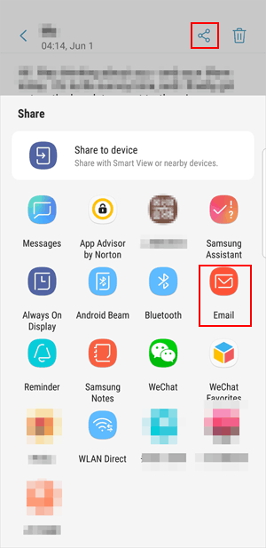 Realice una copia de seguridad de los mensajes HTC al correo electrónico