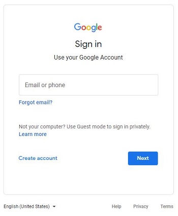 Iniciar sesión en Gmail