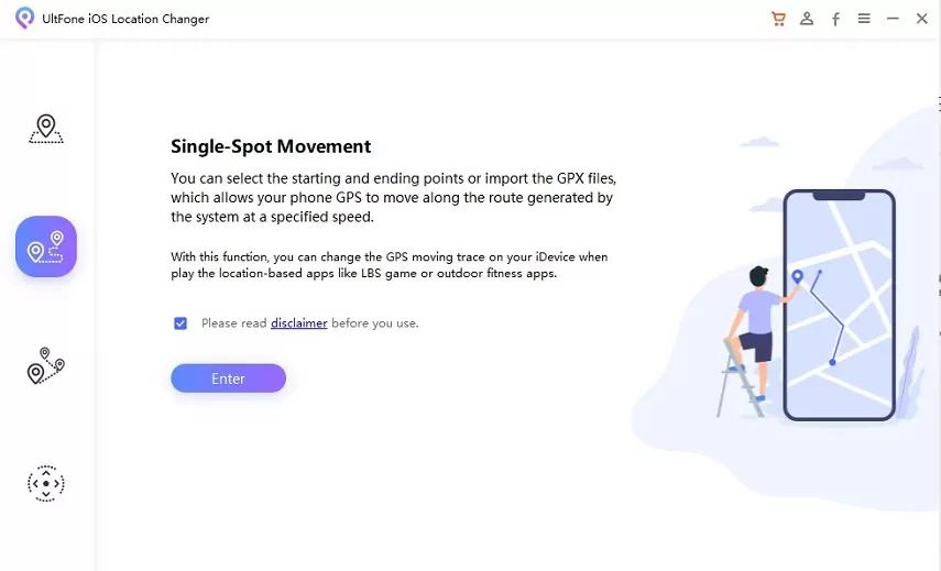 Use el movimiento Ultfone IOS Cambiador de ubicación de un solo lugar para encontrar la ruta Zygarde