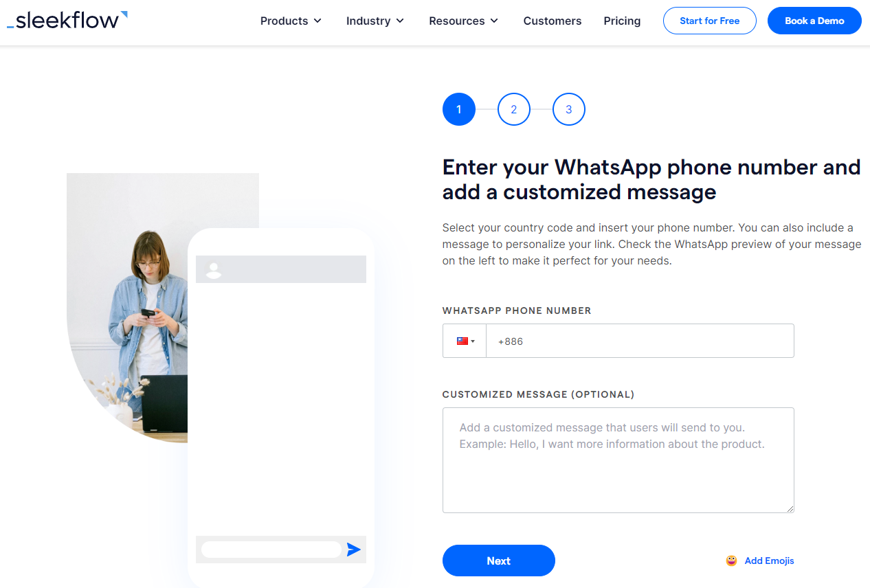 Sleekflow WhatsApp Link Generator