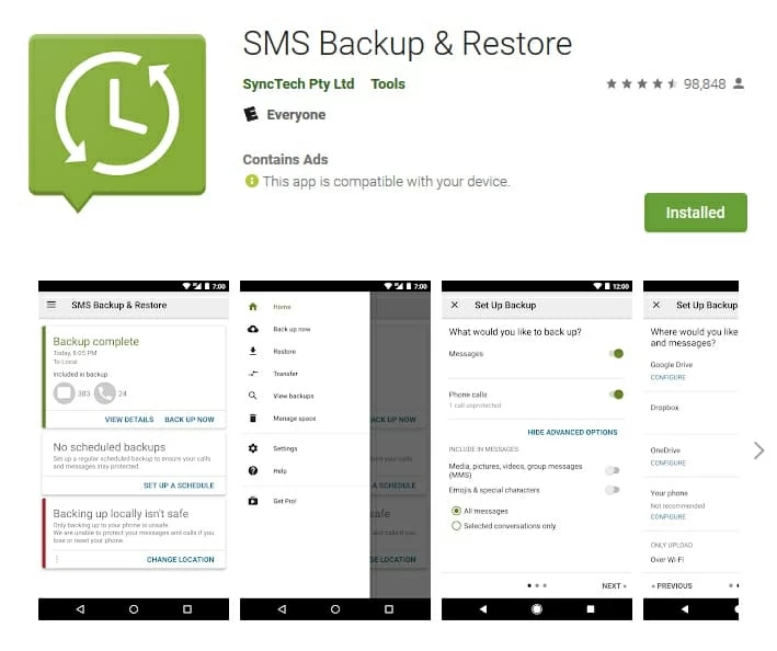 Recuperar mensajes de texto perdidos en la memoria Galaxy S9