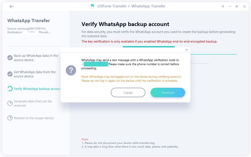 Seguro que verifique la cuenta de WhatsApp