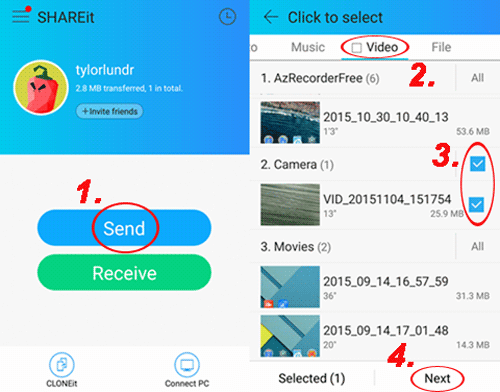 Cómo mover datos de Android a iPhone 16 a través de Shareit