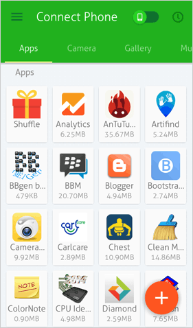Transferencia de Android para Windows como Xender