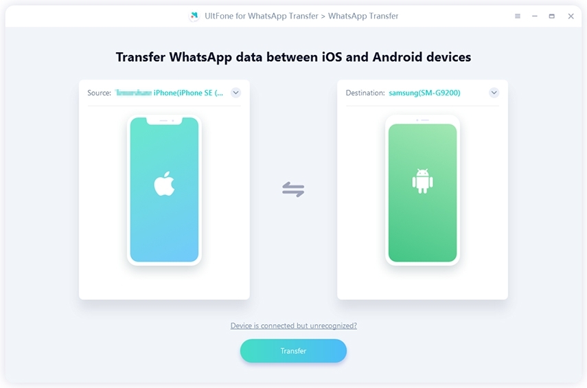 Conecte Android y iPhone con Ultfone