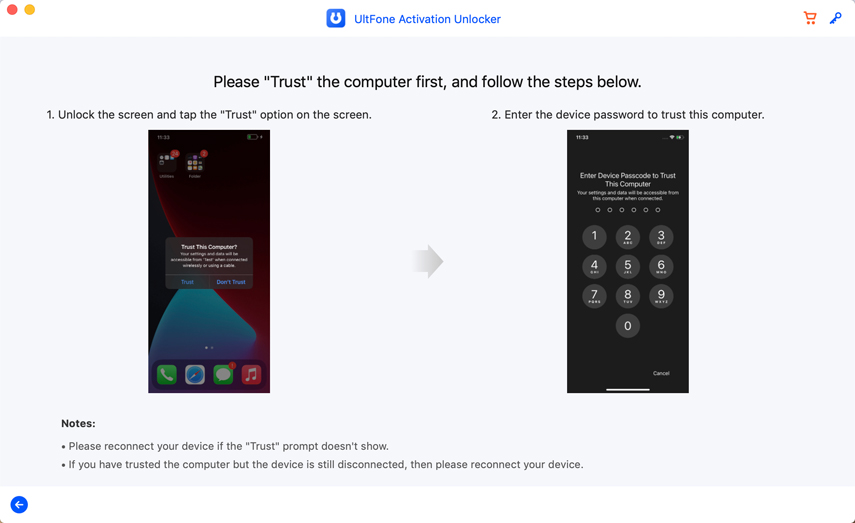 Confía en la PC en tu iPhone