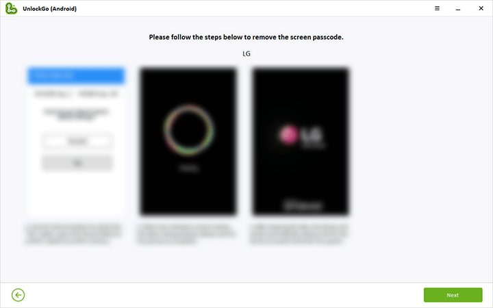Cómo desbloquear el teléfono LG sin conocer la contraseña/PIN/Patrón