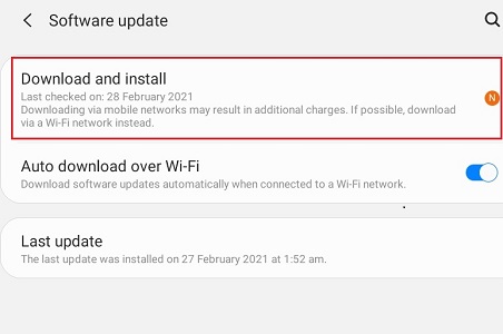 Actualizar el software de tableta Samsung