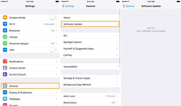 Actualizar iOS para arreglar WhatsApp atascado en la copia de seguridad