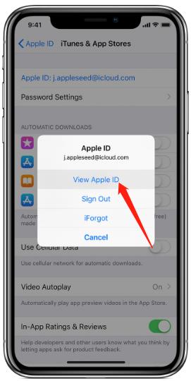 Ver ID de Apple