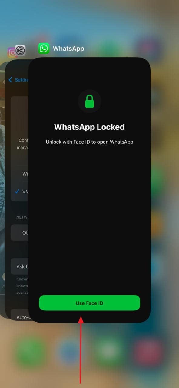 Slipa whatsapp desde el fondo