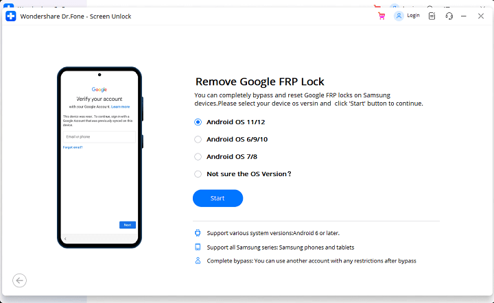 Dr.Fone (Mac) - Desbloqueo de pantalla (Android)